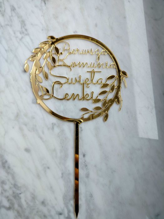 Toper na tort komunijny