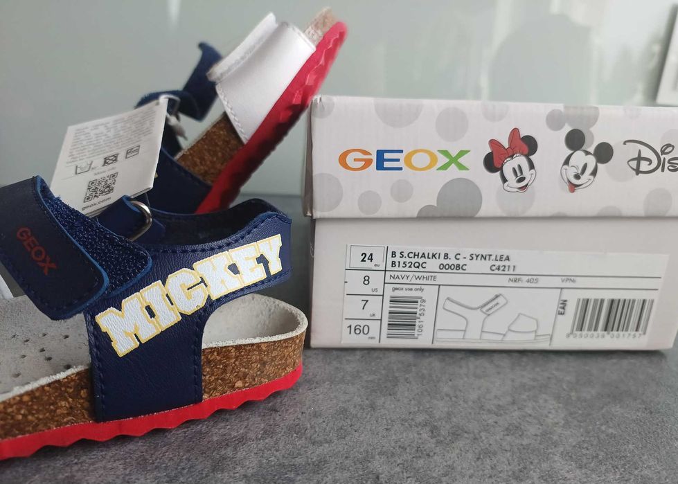 Sandały Myszka Miki Geox NOWE r.24