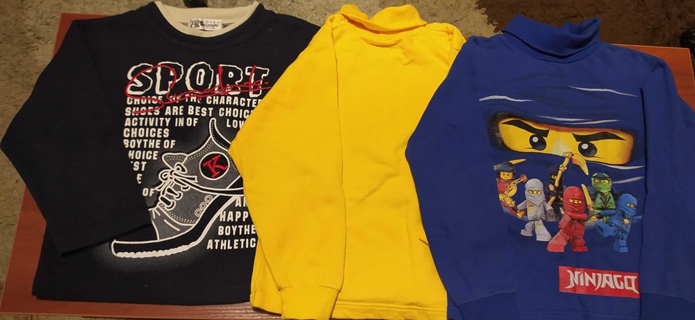 пакет речей кофти, светри, водолазки, джинси р.110-128