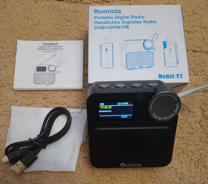 цифрове радіо Romicta P2 DAB/DAB+/FM | Bluetooth-колонка | MP3