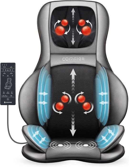 Mata Masująca COMFIER Shiatsu Kark Plecy Podgrzewanie Kompresja | Masażer