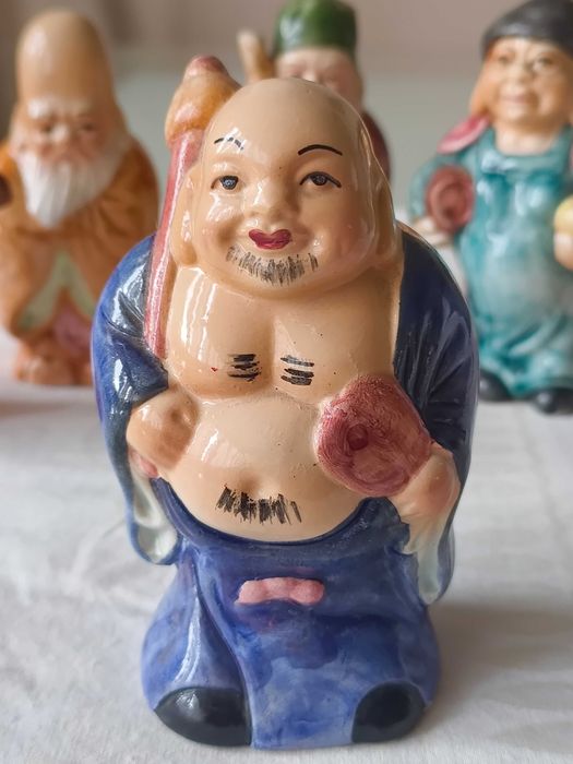 5 Figuras Orientais em Cerâmica Magrou
