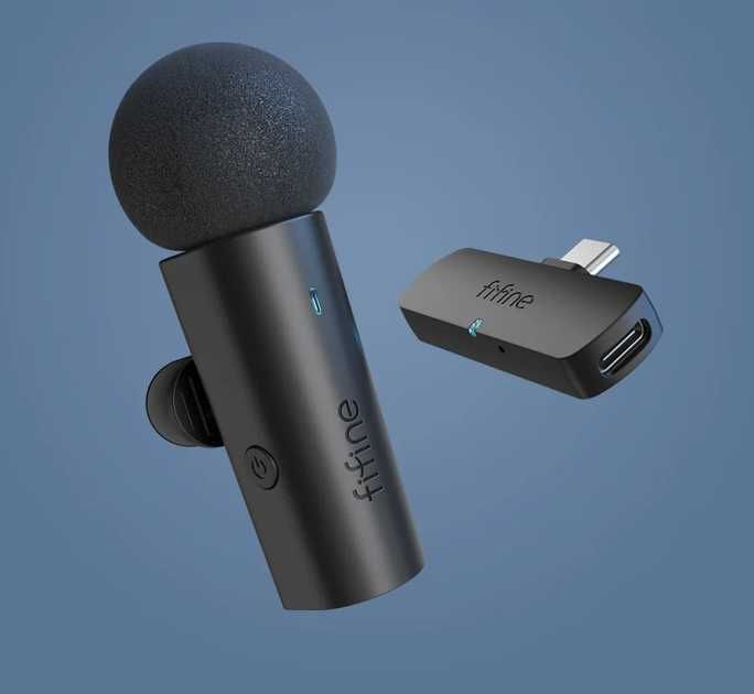Безпровідний петличний мікрофон Type-C FIFINE M6 Петличка