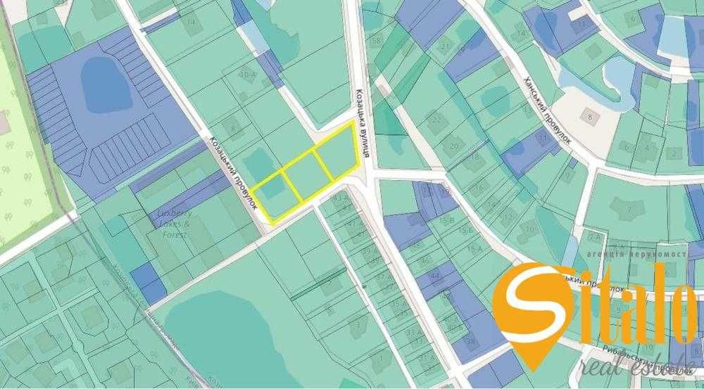 Продаж земельої ділянки 45 соток в центрі Козина, Конча Заспа.