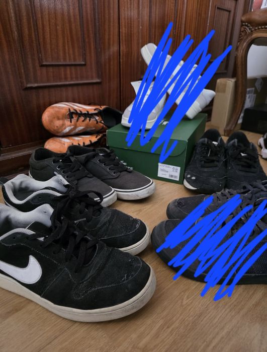 Sapatilhas, nice, asics, adidas, vans, domyos, TUDO