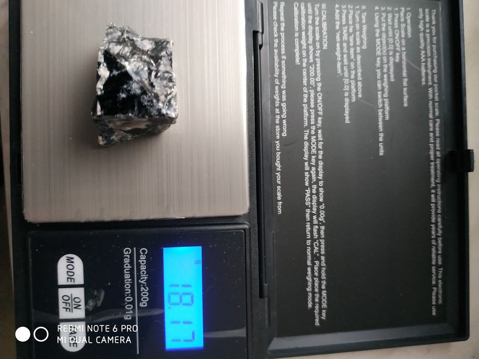 Моріон необроблений до колекції.