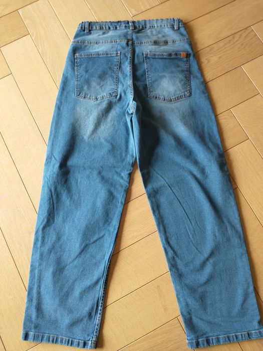Spodnie jeansowe 170 Wide Leg Cool club regulacja w pasie Loose Fit  nowe