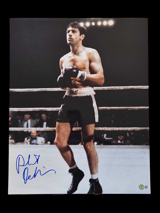 ! AUTOGRAF Robert DE NIRO Foto Plakat 40x50 cm Certyfikat WŚCIEKŁY BYK