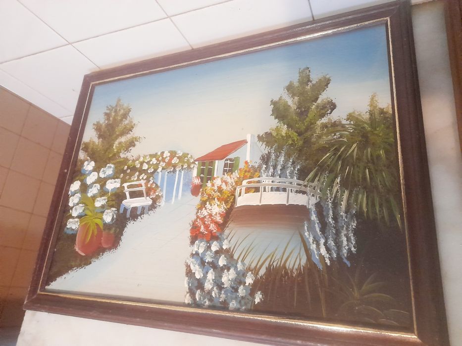 Conjunto de 2 Quadros Pinturas a Óleo