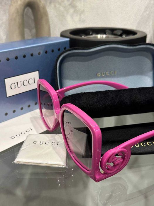 Окуляри Gucci GG1326S 004 Рожеві 58мм | Очки Гуччи розовые женские