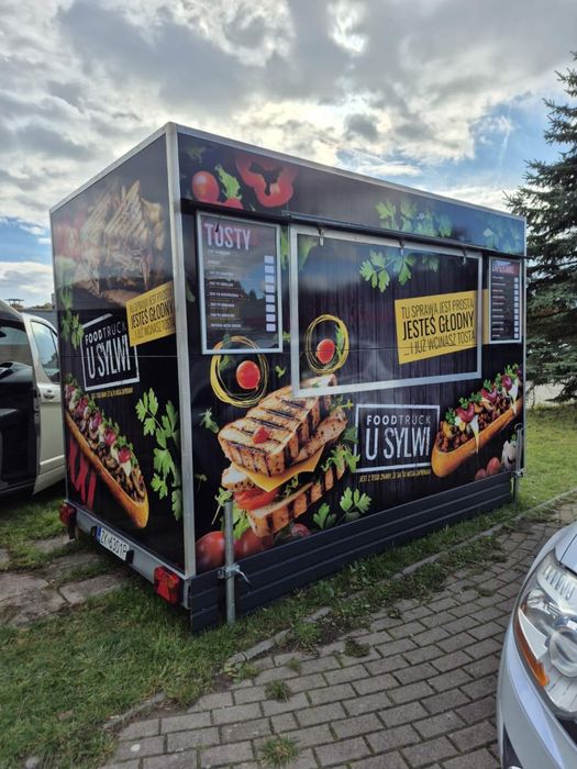 **PRODUKCJA PRZYCZEP GASTRO.** 3,50m   NOWA !+elektryka 220V i 380V