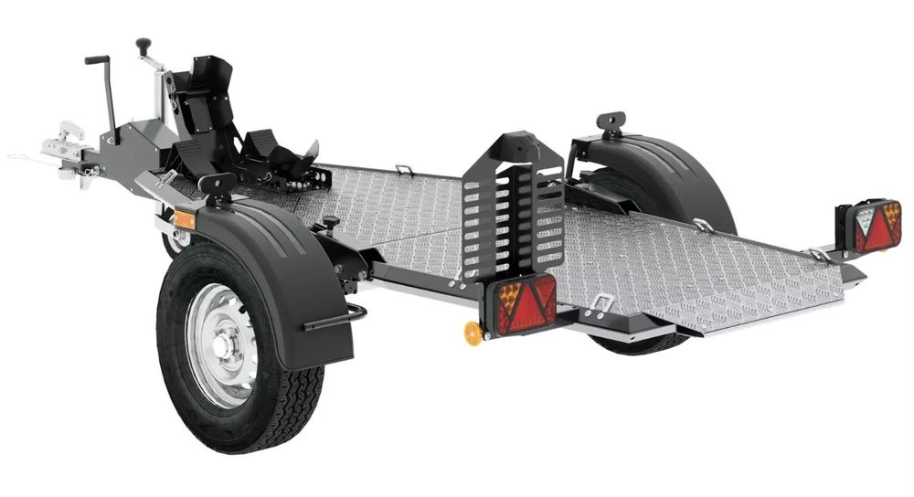 Lorries Przyczepa motocyklowa MT 1 składana uchylna 750kg  Przyczepy do transportu motocykli, quadów, traktorków