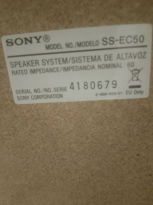 Głośniki Sony SS-EC50 (2 sztkuki)