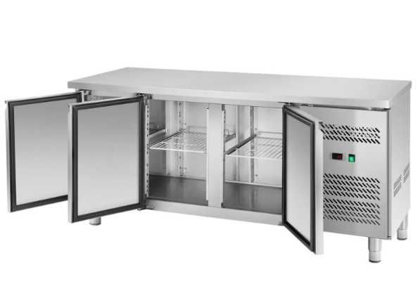 Bancada Refrigerada de 3 Portas Inox - NOVA
