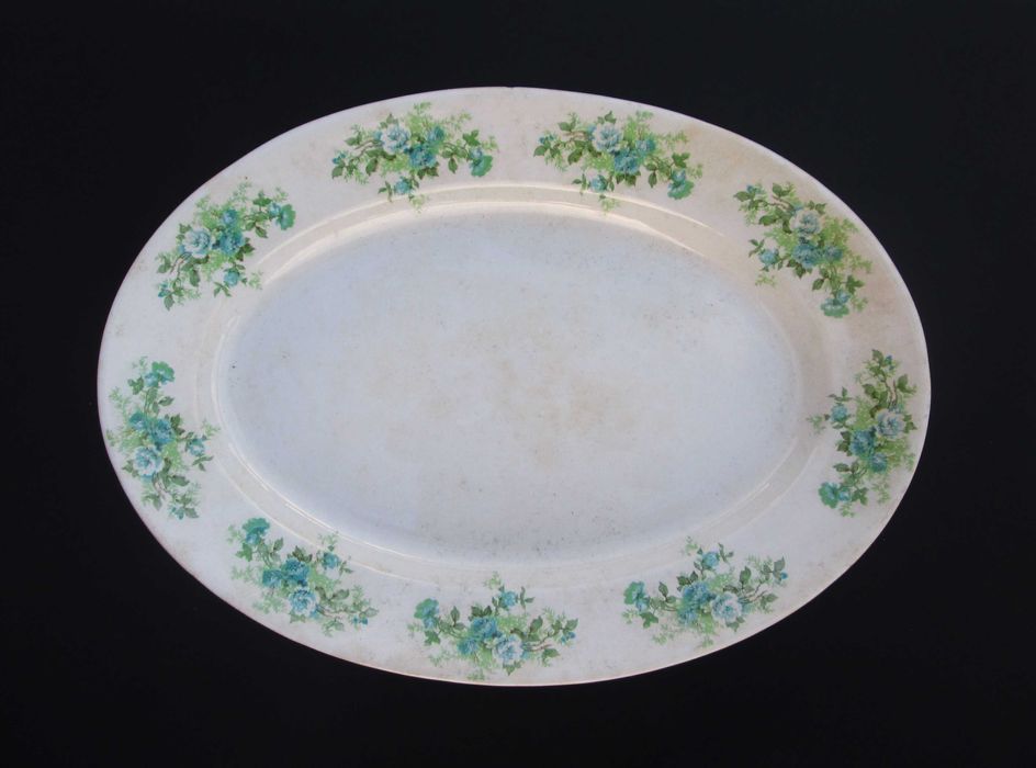 Antiga Grande Travessa de SACAVÉM / GILMAN decoração motivo RAMAGENS