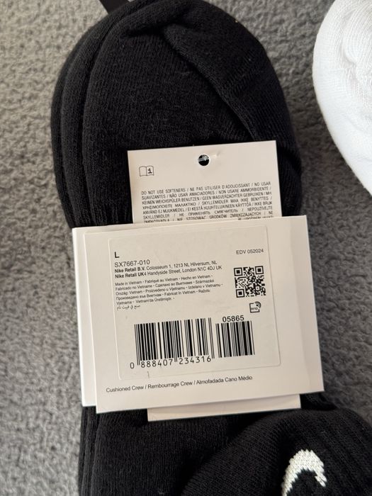 Шкарпетки Nike (ОРИГІНАЛ) Носки Nike everyday black, white