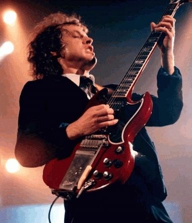 Réplica guitarra em miniatura - Angus Young (AC/DC)
