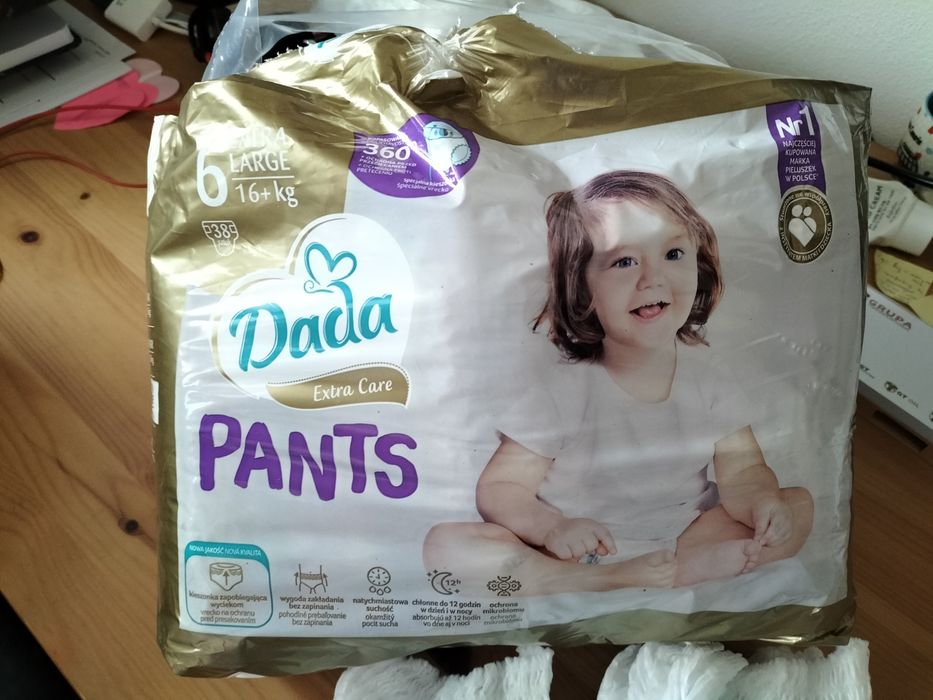 Dada 6 pants plus pampers
