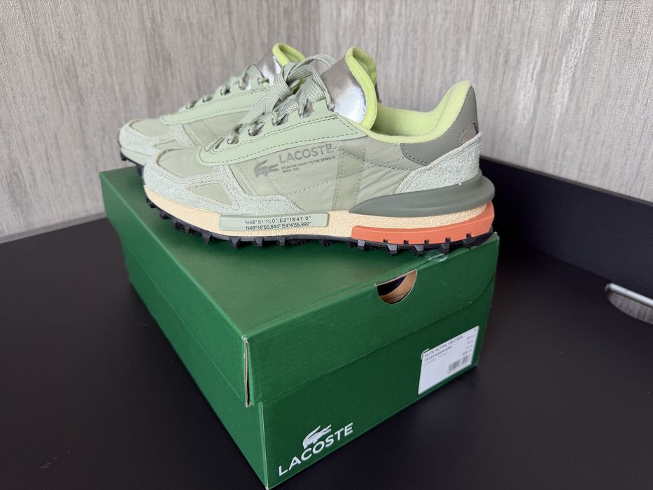 Кросівки lacoste elite active sneakers хаки