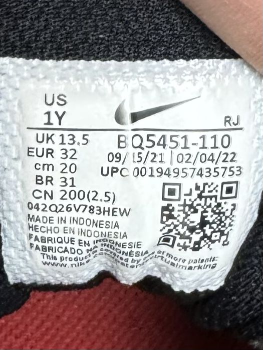 Nike Court Borough Low 2 кроссовки 32 размер детские кожаные белые