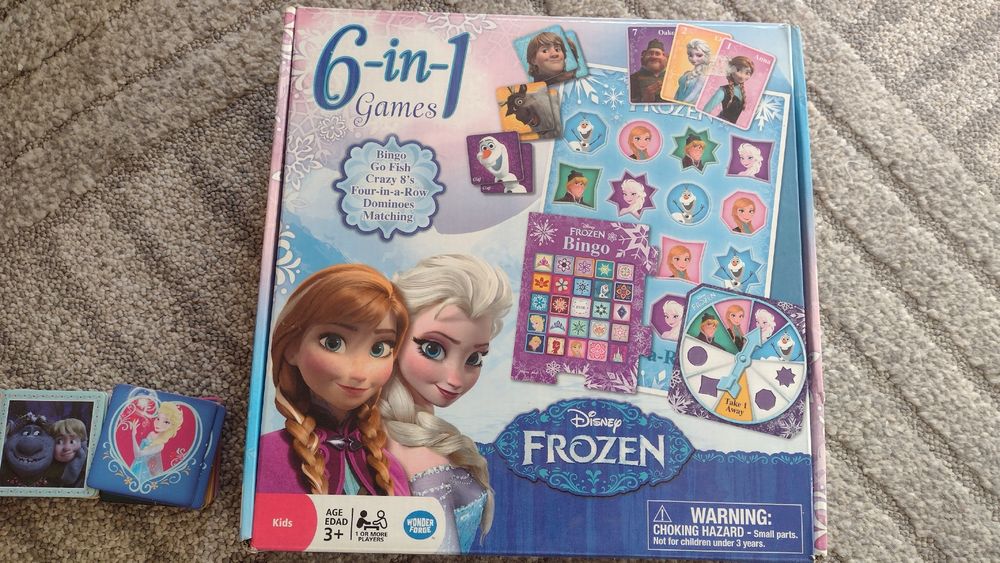 6w1 gry MEMO Bingo FROZEN Kraina Lodu ELSA ANNA domino