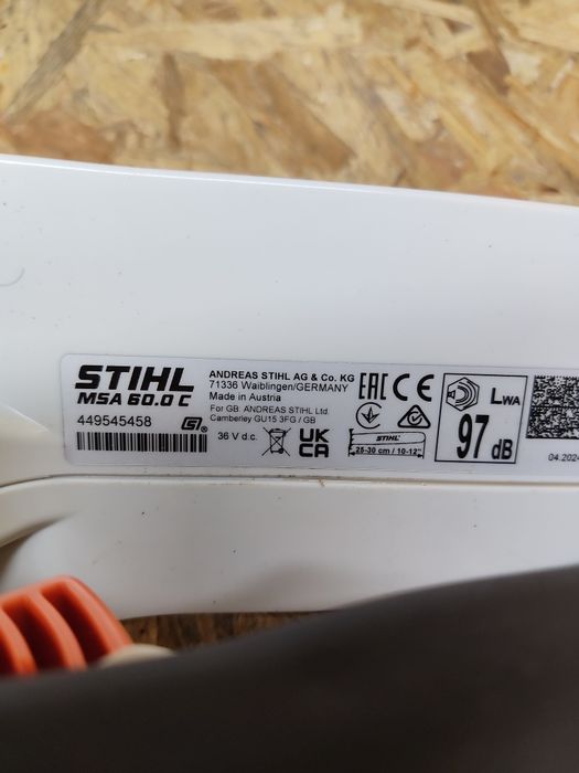 Stihl pilarka akumulatorowa msa60c
