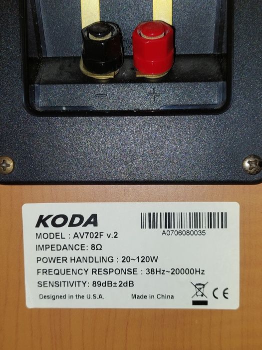 Głośniki kolumnowe Koda 120 W