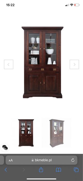 Witryna z kolekcji  mebli  BK meble