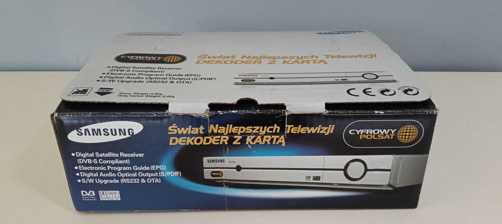 Dekoder Samsung Cyfrowego Polsatu DSB-S305G wraz z pilotem