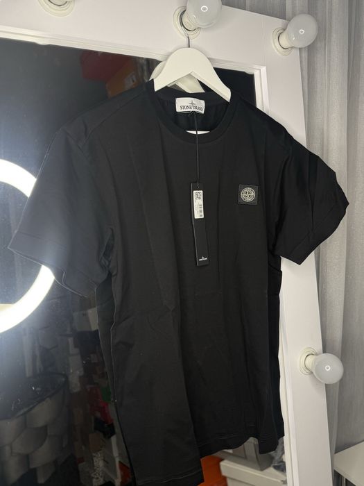 Футболка stone island чорна чоловіча класична