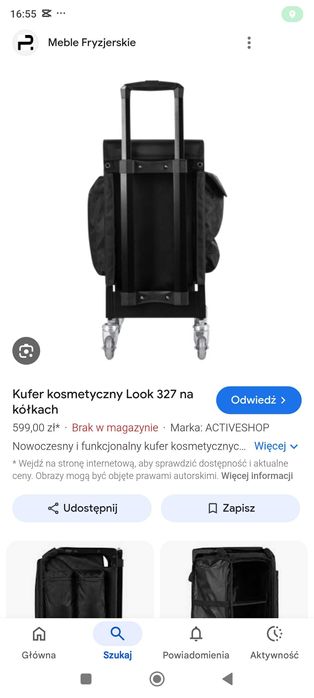 Kufer kosmetyczny na kółkach