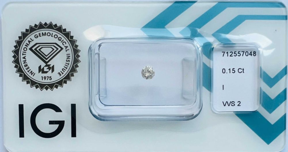 2 Diamantes naturais VS1 e VVS2 certificado IGI – ideal noivado