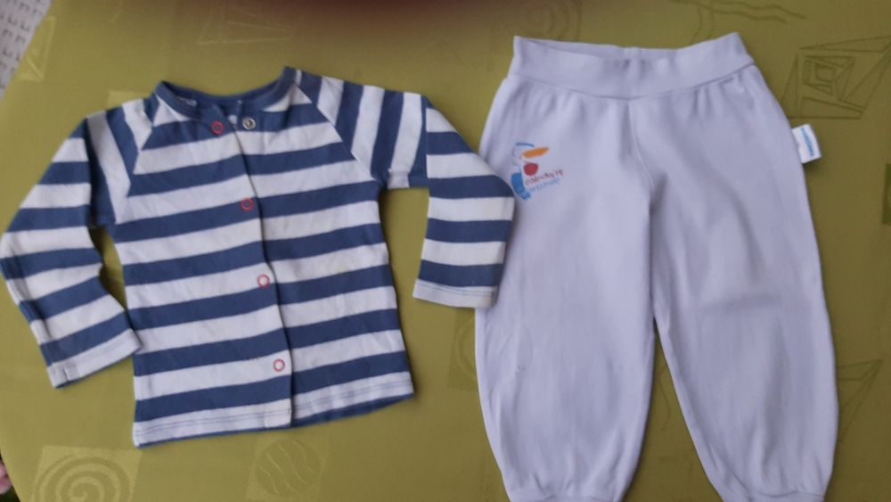 Pajacyki 3 sztuki i  bluzeczka na 62cm "Cool Club"