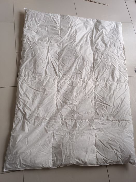 Dziecięca kołdra puchowa 100x135, 650g bawełniane poszycie całoroczna