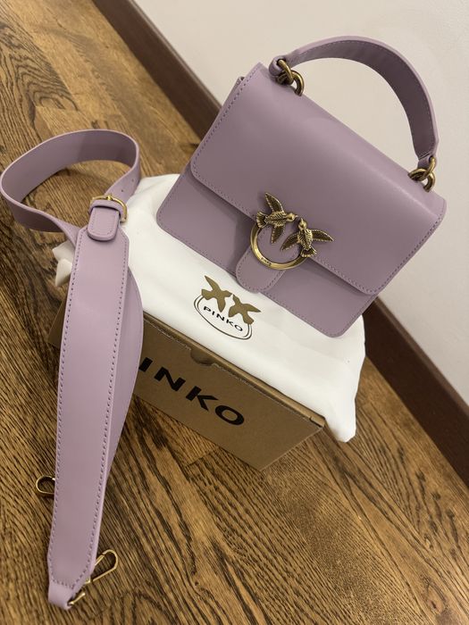 Nowa torebka pinko fiolet skóra