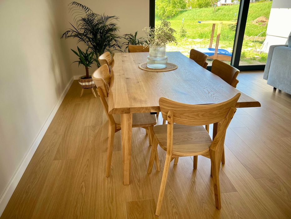 Stół dębowy z litego drewna rozkładany producent