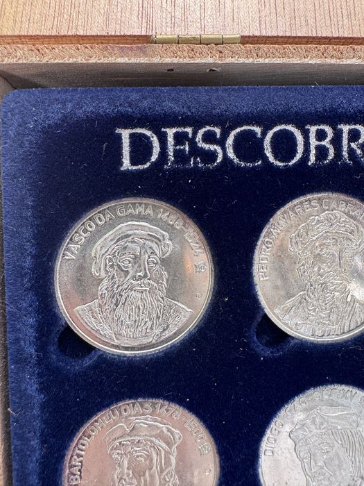 Coleção 20 Medalhas Descobrimentos em Prata 925‰ - Jornal de Notícias - Completa