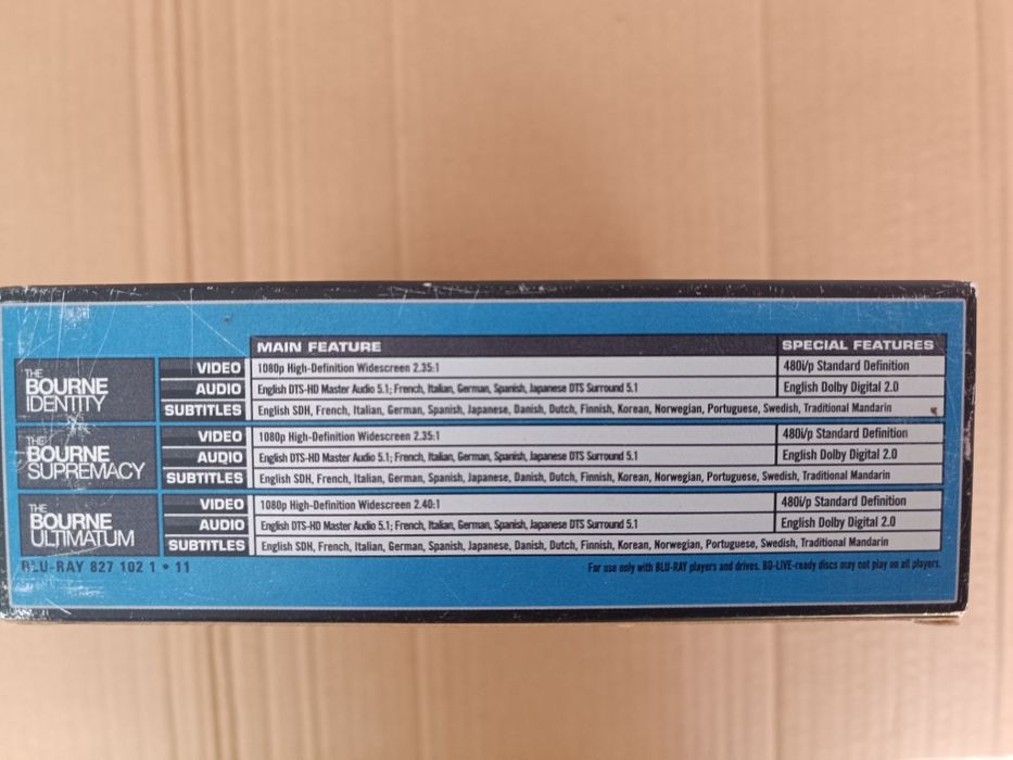 Blu ray "The Ultimate Bourne Collection", box set (portes grátis)