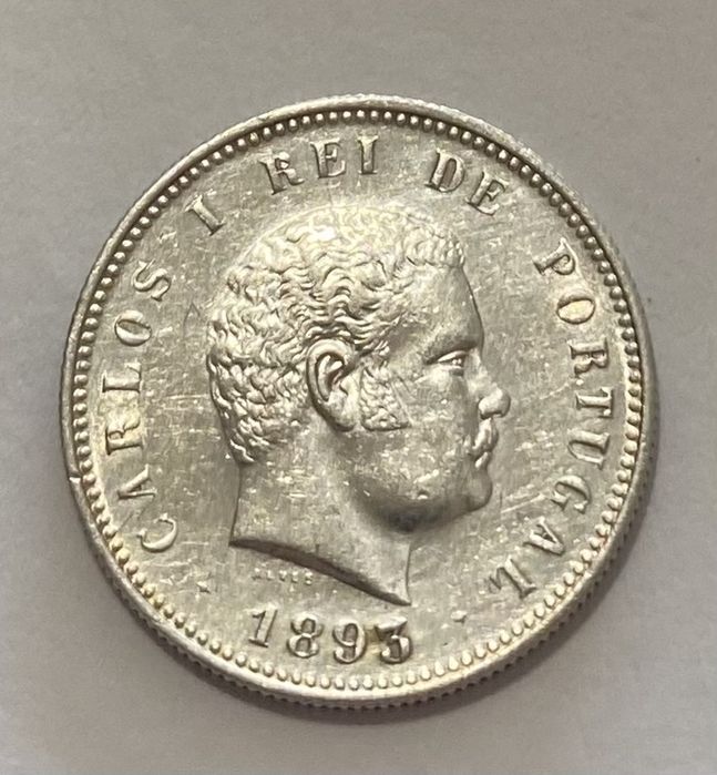 Coin D CARLOS I - 200 Reis 1893