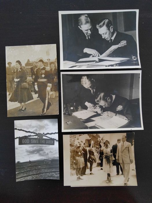 fotos antigas da visita da rainha Isabel II a Portugal em 1957 e afins