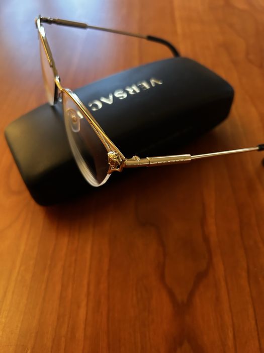 Okulary damskie Versace  złote