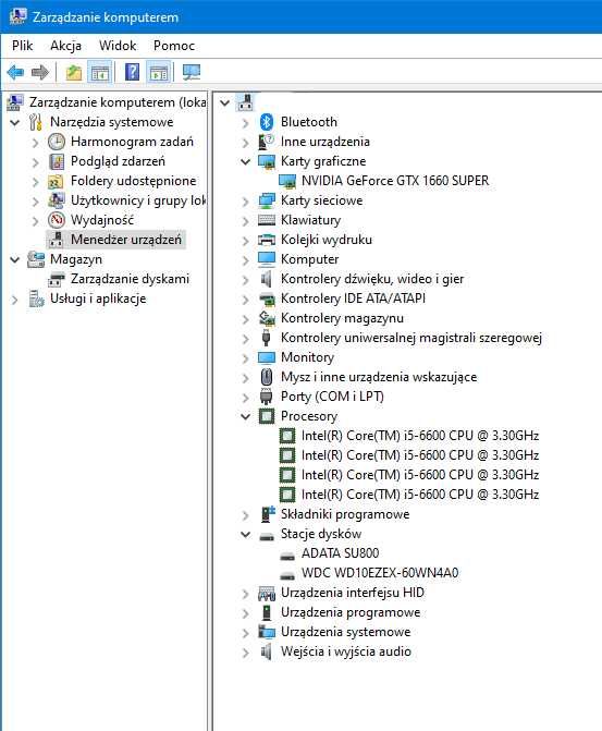 Komputer i5-6600 4x3,9GHz 24GB RAM GTX 1660 Super 6GB 1,14TB SSD+HDD