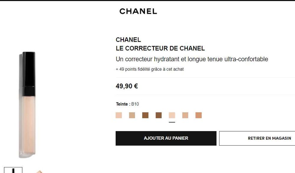 Стійкі коректори для обличчя Chanel