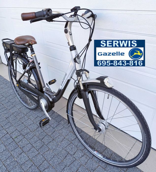 gazelle c8 ładny stan shimano nexus 8 hydraulika dobra bateria serwis gazelle