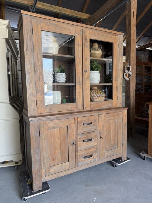 Rustykalna witryna drewniana, odzysku, vintage, cottage loft
