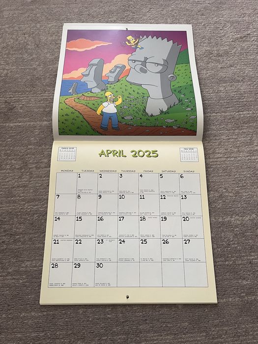 Calendário Simpsons 2025 Danilo