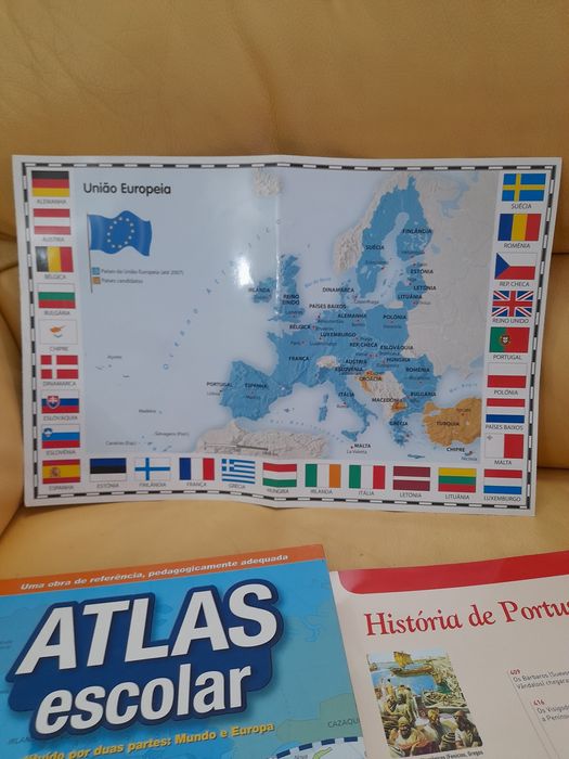 Atlas escolar, mundo e europa
