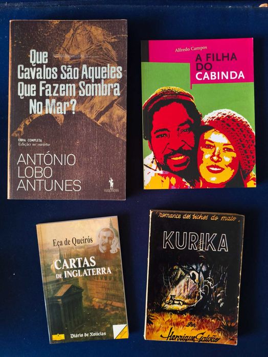 Lote 4 Livros Alta Literatura Crónicas Sociais e Romances Coloniais