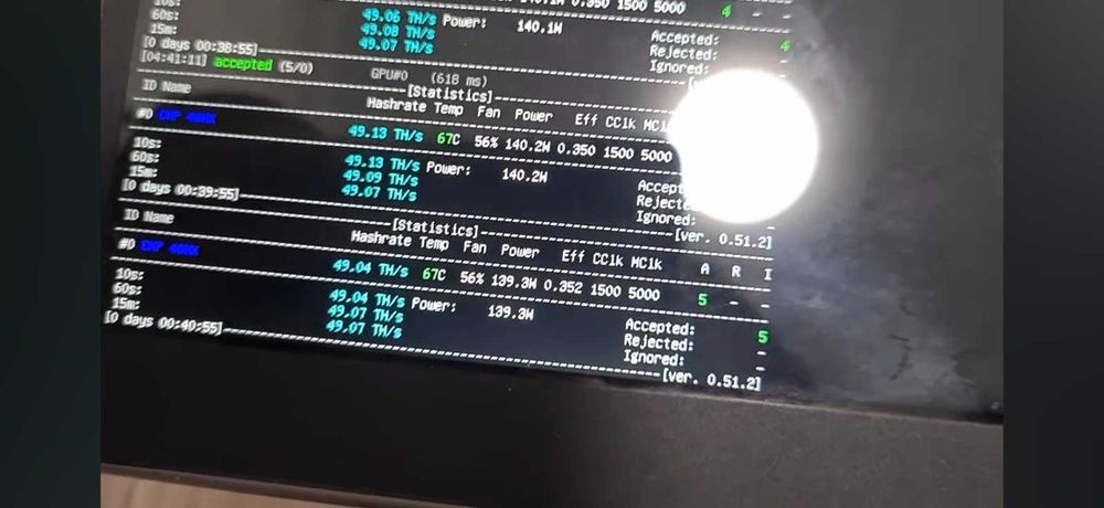 Видеокарта Asus CMP 40HX  8gb ddr6 Pearl 49Th