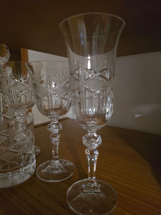 Serviço de Copos de Cristal da Boémia